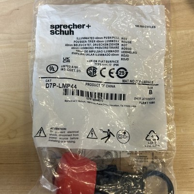 D7P-LMP44, Sprecher & Schuh, 40Mm Mush. 2-Position Illuminated