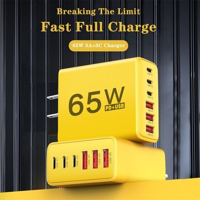 65W Super Fast Charging USB Type C Wall Charger For Samsung iPhone Android Phone