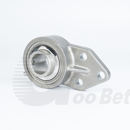 UCFB Metric Flange 3-Bolt Self Lube Pillow Block Bearing Stainless Steel 201-209 - Picture 6 of 22