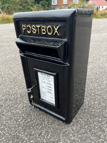 Cast iron Letter box mail post office Wall box Vintage style RED or BLACK - Picture 17 of 38