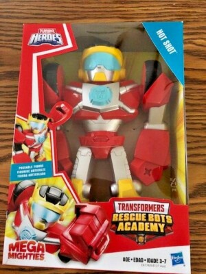 Transformers Rescue Bots Academy Mega Mightys 9'' Hot Shot 2018 Hasbro