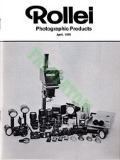Vintage 1978 Rollei Photographic Products Catalog 31 pages 