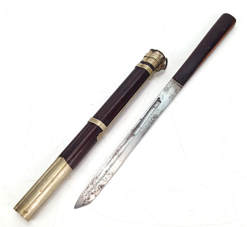 Antique Chinese 19th Century Traveling Eating TROUSSE Knife  Missing Chopsticks
