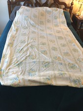 VTG Lady Pepperell No Iron Muslin Twin Fitted Sheets Pillow Cases Floral Yellow