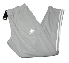 Adidas Aeroready Sereno Slim Tapered-Cut 3-stripes Track Pants Gray Mens XL