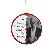 Personalized memorial ornament for loved ones, Bereavement tree d cor gift