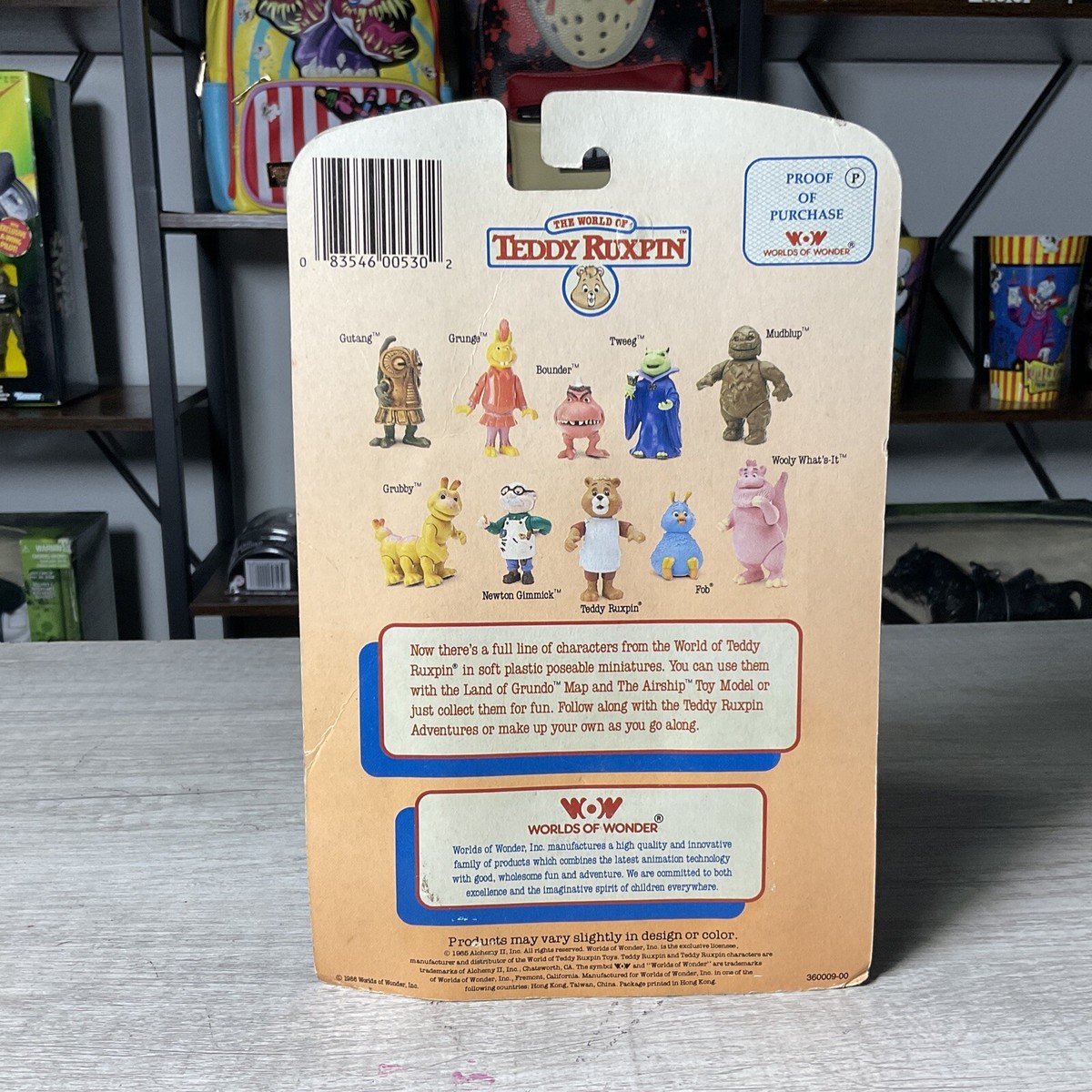 Teddy Ruxpin & Wooly What's-It フィギュアセット Vintage 1986 TEDDY RUXPIN Wooly What's-It 3