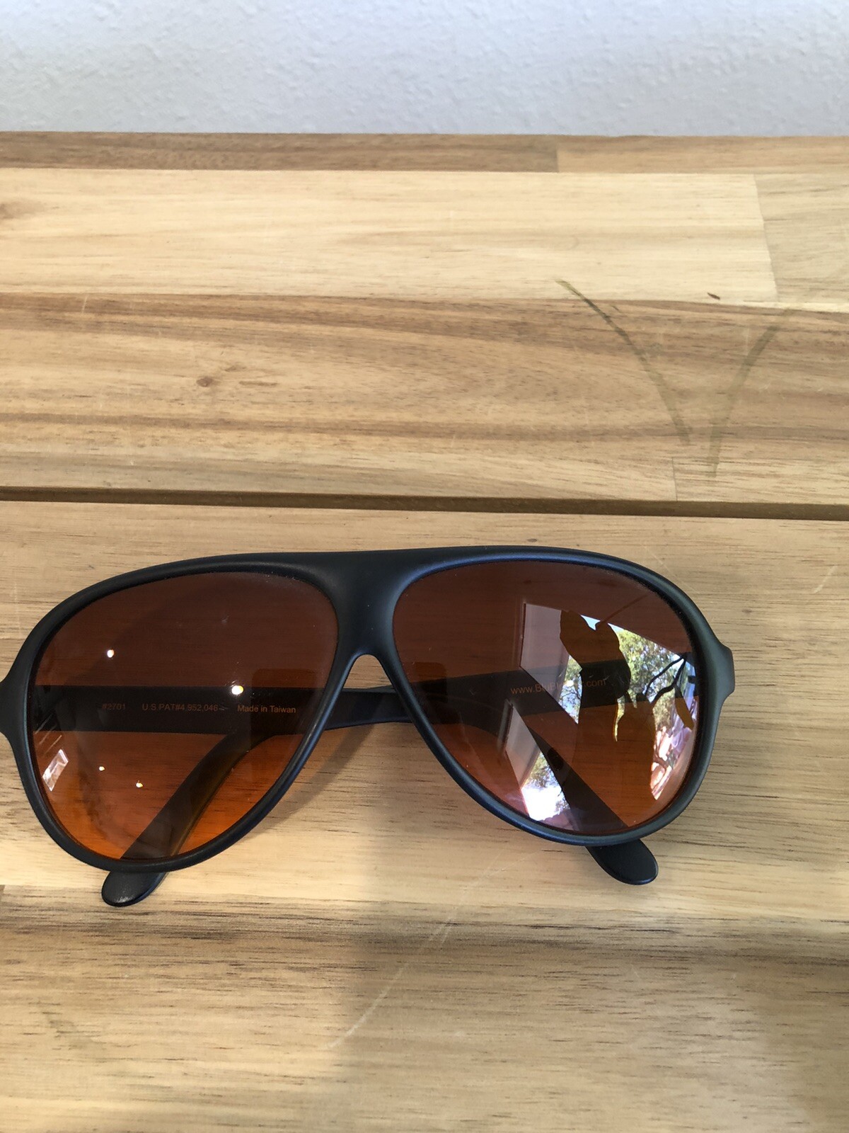 Blublocker Black Original Aviator Sunglasses with Scr… Gem