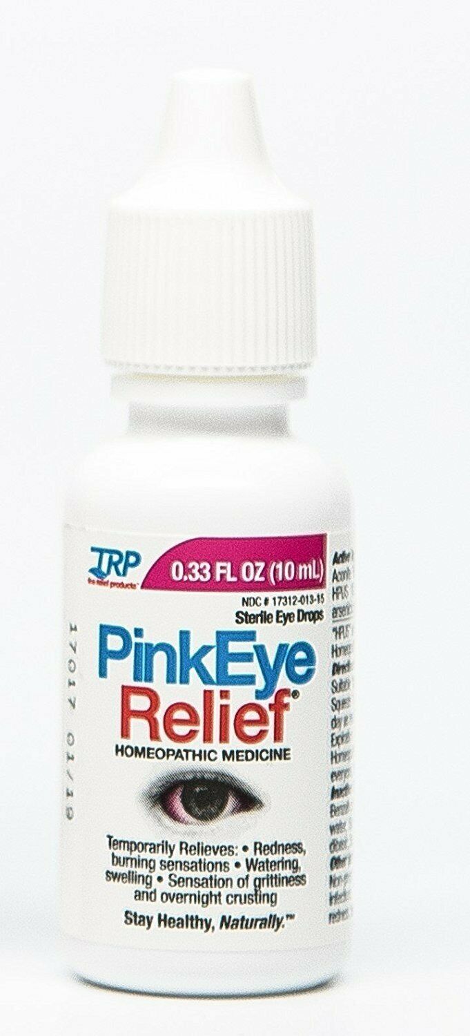 The Relief Products Pink Eye Relief Homeopathic Medicine Eye Drops 0.33