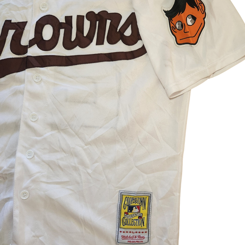 Cleveland Browns Satchel Paige 1953 Cooperstown Collection Baseball Jersey - Picture 3 of 7