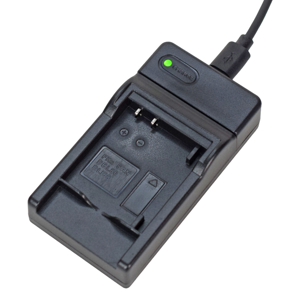 Battery charger for Sanyo DB-L80 VPC-CA102 VPC-CG102 CG21 CS1 GH3