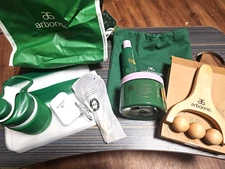 ARBONNE GIFT SET.  11 Pc, Including Ginger Body Wash, Body Roller, Gel And More