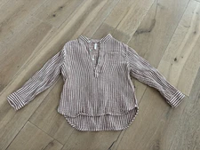 Rylee + Cru Boys Cotton Button Long Sleeve Shirt size 4/5