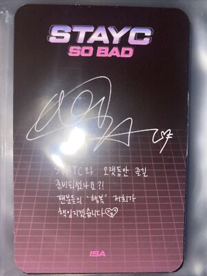 Stayc So Bad Album ISA photocard | eBay