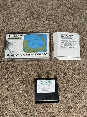 Vintage 1990 C-Map Electronic Chart Cartridge* Long Island Sound East* J111.02