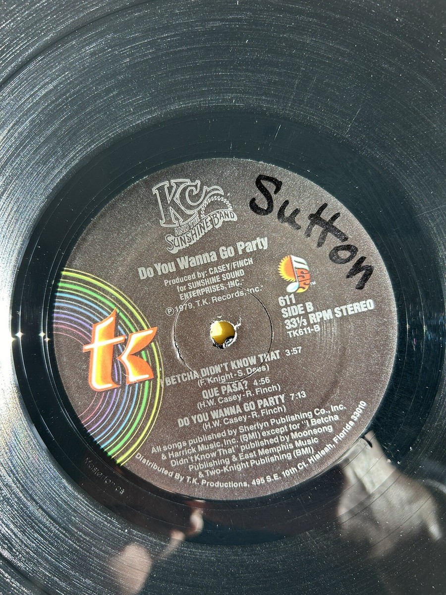 KC AND THE SUNSHINE Band DO YOU WANNA GO PARTY LP 12