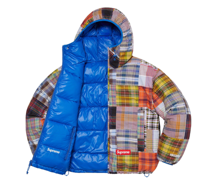Supreme Madras Reversible Windstopper Puffer Jacket Size XL 