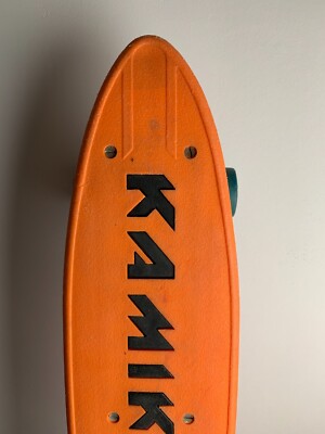 Skateboard Kamikaze Vintage Orange - Occasion, Bonne état, Marques D'usage