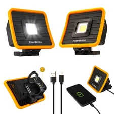 EverBrite Rechargeable 1000 Lumen COB Work Light Super Bright Worklights 3 Modes