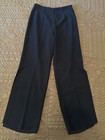 COLDWATER CREEK Pants Women's Size 8 Black Straight Slit Leg Dress Slacks — photo 1