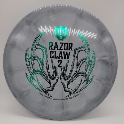 Discmania Razor Claw 2 Vapor Tactic Grey Swirl/Green Stamp 171g