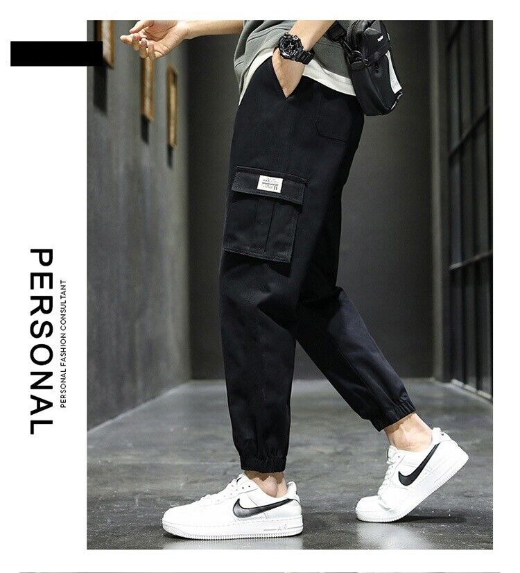 Men's Casual Joggers Pants Cargo Trousers Chino Active Combat Sports  Sweatpants