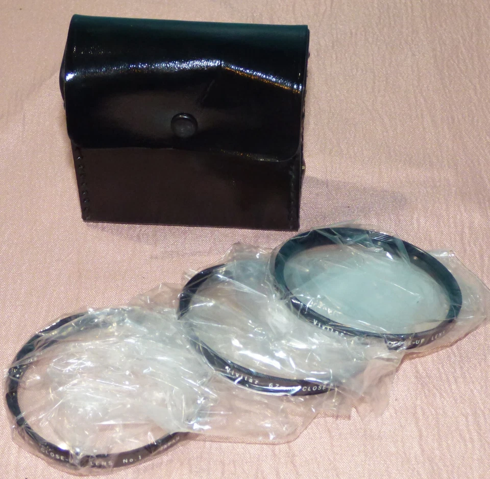 Vivitar 67mm Close-up Filter Set of 3 for Canon No. 1, 2 & 4 NOS - Image 2 of 3