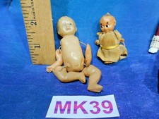 Antique Vintage Dollhouse Doll House Lot: 20s German Celluloid Dolls Kewpie MK39