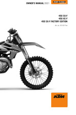 KTM 450 XC-F (EU) REPAIR SERVICE &amp; OWNERS MANUAL FOLDER