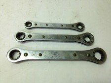 Vintage Mac Tools Sae Ratcheting Wrench Set Rbw-20 Rbw-15 Rbw-10 38 To 1116
