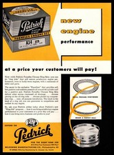 1955 Pedrick Piston Rings Wilkening Manufacturing Philadelphia PA Print Ad