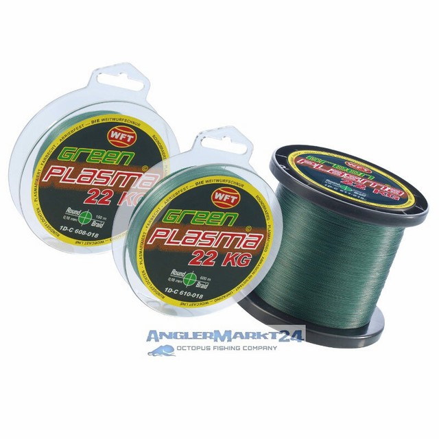 WFT Strong Trans Geflochtene Angelschnur 0,18mm 22kg - 150m Spinnfischen