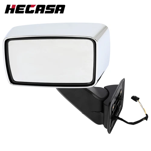 HECASA Plastic Left Driver Silver Front Door Mirror For Hummer H3 H3T 2006-2010
