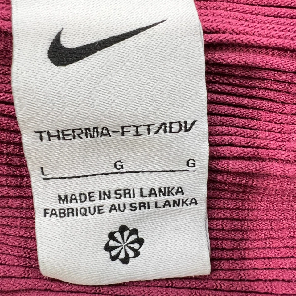 Nike Therma-FIT ADV Pullover 1/4 Cremallera Recortada Prenda para el torso para Correr Granate Para Mujer Grande Foto 4 de 4