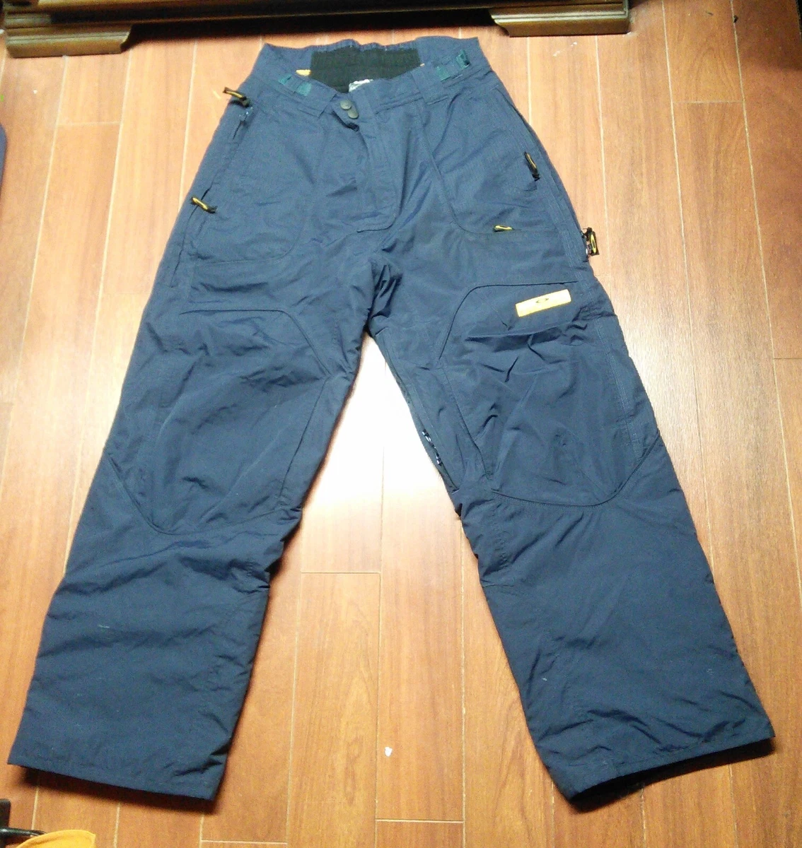 Vintage Y2K 2000s Men's Oakley Software Ski Pants Snowboarding Navy Blue  30x30
