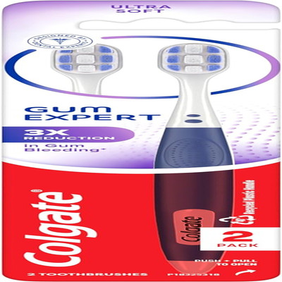 Gum Expert Ultra Soft Gum Toothbrush Pack, Extra Soft Toothbrush for Sensitive G