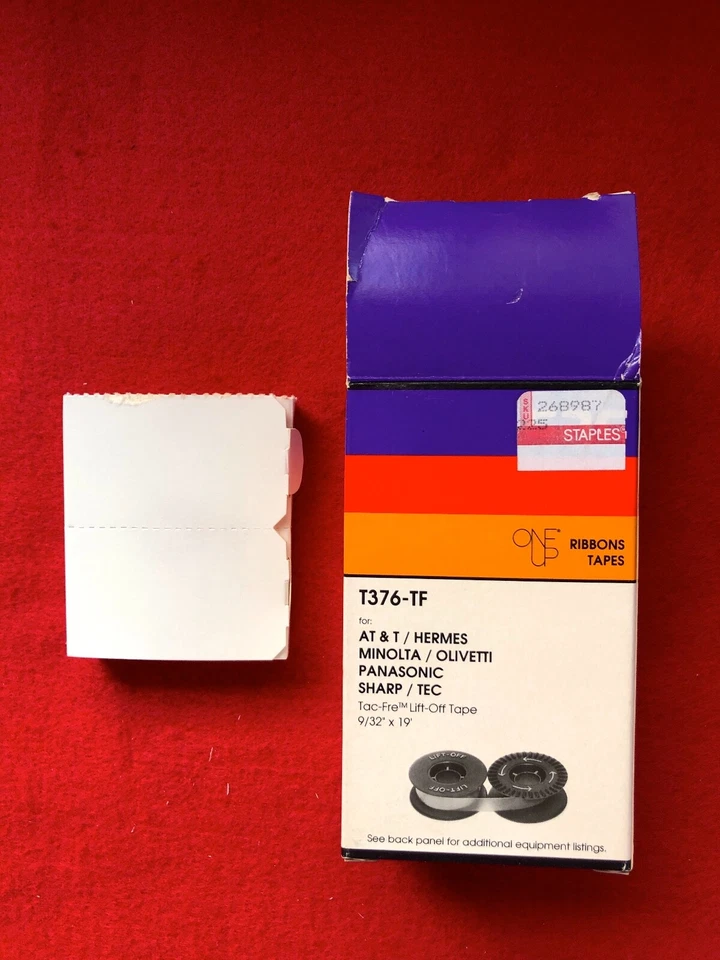 4x GRC T376-TF Tac-Free Lift-Off Minolta Panasonic 9/32"x19' (FOUR tapes IN BOX) - Image 2 of 4