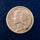 1943-S Mercury Dime, XF Condition, Some Luster, WWII Silver Slider Ten Cents E50