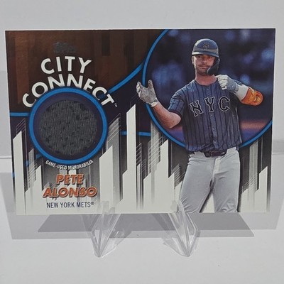 2026 Topps Series 1 -City Connect Swatch Collection Pete Alonso #CC-PA Blue /150