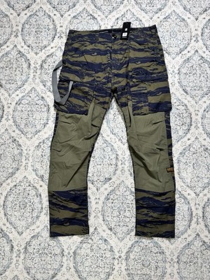G-Star Raw 3D Tapered Tiger Camo Cargo 2.0 Ripstop Shadow Olive Size 33x30 NWT