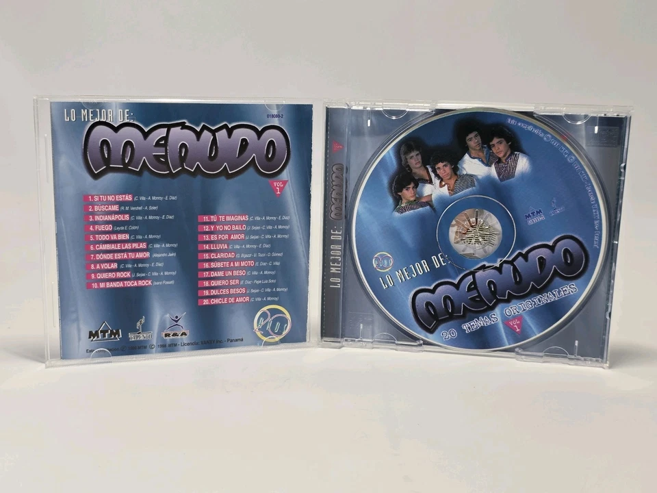 MENUDO Lo Mejor Vol. 1 REMASTERED 20 Tracks Colombia 1998 CD Compilation Foto 3 de 3