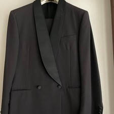 New CANALI tuxedo top and bottom set black wool with tag