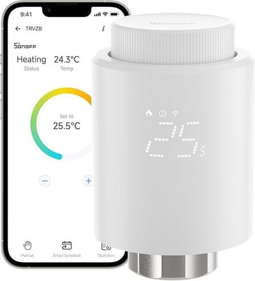 SONOFF Smart Radiator Thermostat TRVZB, Smart Heating Thermostat with App Functi