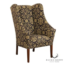 Irvin's Tinware Farmhouse Style Settleback Wing Chair
