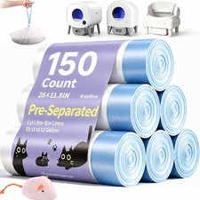 150 Count 26"x11.8" Cat Litter Box Bags Liners for Automatic Cat Litter Box