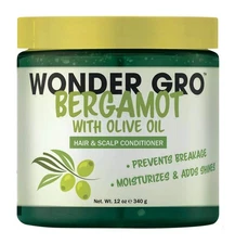 Wonder Gro Bergamot with Olive Oil Hair & Scalp Conditioner 12 oz