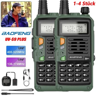 BAOFENG DUAL BAND VHF UHF TWO WAY WALKIE TALKIE HAND FUNKGERÄTE 10W 2800MAH 16KM