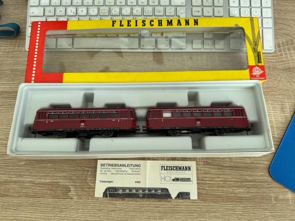 Fleischmann H0 4400 Schienenbus in OVP guter Zustand Gewartet