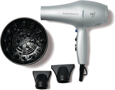 Ion Whisper Quiet Lite Ionic Ceramic Hair Dryer, 1875 Watts, Silver