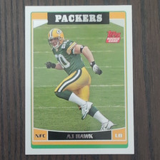 Topps 2006 A.J. Hawk #360 Rookie Green Bay Packers NFL Football Card. rookie card picture